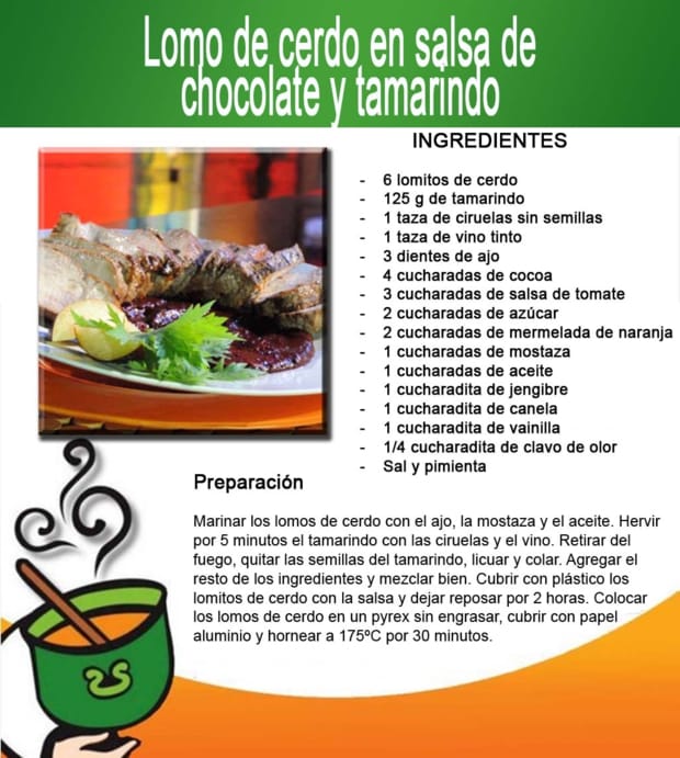 Lomo de Cerdo en salsa de Chocolate y Tamarindo « Cocina Carroll « Granjas  Carroll de México
